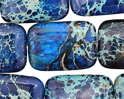 Midnight Blue Impression Jasper Thin Pillow 25x18mm