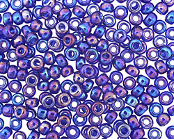 TOHO Transparent Rainbow Cobalt Round 6/0 Seed Bead