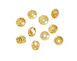 Sunshine Faceted Rondelle 4x6mm