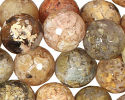 Autumn Agate Faceted Round 10mm