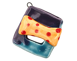 Jangles Ceramic Bright Toggle Clasp 43-44x48-49mm, 32mm bar