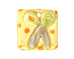 Jangles Ceramic Scissors Pendant 27mm
