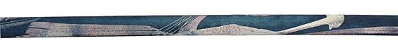 Denim Blue Two-Toned Leather Strap 36"x10mm