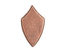 Nunn Design Antique Copper (plated) Crest Regiment Tag 16x29mm
