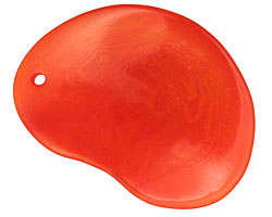 Tagua Nut Orange Potato Chip 30-37x37-47mm