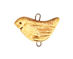 Earthenwood Studio Ceramic Sandy Bird Link 30x22mm