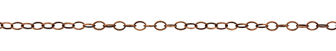 Antique Copper (plated) Oval Cable Chain