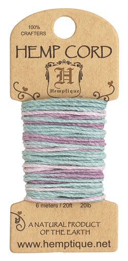 Pastel Hemp Twine 20 lb, 20 ft