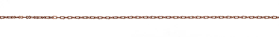Antique Copper (plated) Small & Tiny Peanut Chain