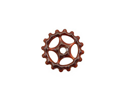 C-Koop Enameled Metal Wisteria Purple Small Sectioned Gear 16mm