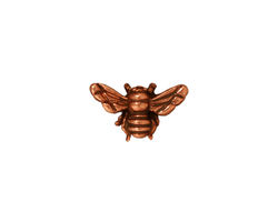 TierraCast Antique Copper (plated) Honey Bee 9x15mm