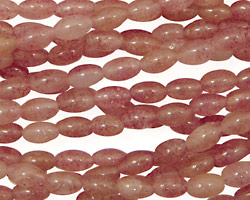 Ruby Quartz Rice 6x4mm