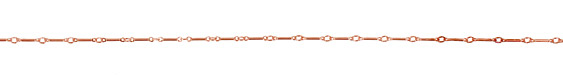 Copper (plated) Bar Chain
