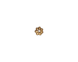 TierraCast Antique Gold (plated) Petal Bead Cap 5mm