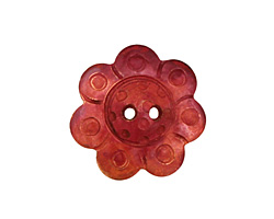 Patricia Healey Copper Flower 2 Hole Button 17mm