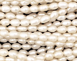 Pearly White Rice 5-6x4-5mm