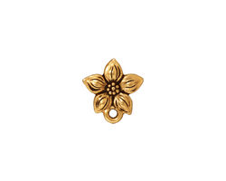 TierraCast Antique Gold (plated) Star Jasmine Ear Post 12x13mm