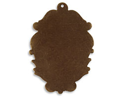 Vintaj Natural Brass Victorian Silhouette Altered Blank 32x50mm