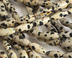 Dalmatian Jasper Rice 12x5mm