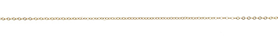 Satin Hamilton Gold (plated) Tiny Flat Oval Chain