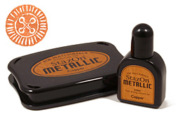 StazOn Metallic Copper Pad & Inker
