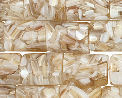 Shell Mosaic (champagne) Thin Pillow 18x13mm