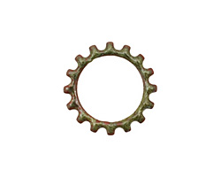 C-Koop Enameled Metal Olive Open Gear 19mm
