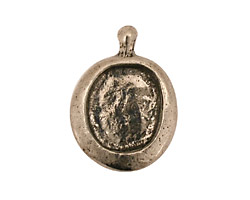 Green Girl Pewter Oval Bezel 20x27mm