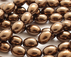 Chocolate Shell Pearl Rice 11x8mm
