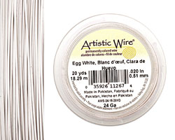 Artistic Wire Egg White 24 gauge, 20 yards