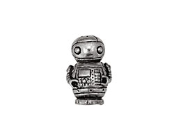 Green Girl Pewter Robot Friend