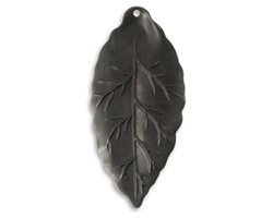 Vintaj Arte Metal Bay Leaf Pendant 21x45mm