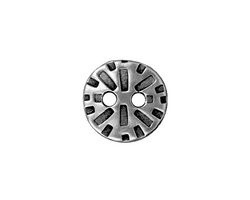 TierraCast Antique Pewter (plated) Round Radiant Button 15mm