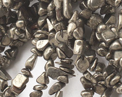 Golden Pyrite (silver tone) Chips