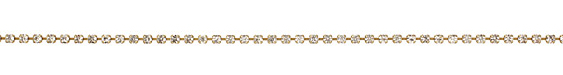 Antique Brass (plated) Rhinestone Chain 3mm
