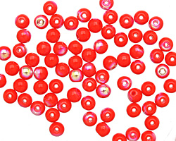Czech Glass Matte Opaque Dark Hyacinth AB Round 4mm