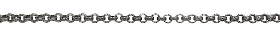 Antique Silver (plated) Vintage Pattern Rollo Chain