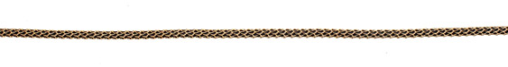 SilverSilk Non-Tarnish Gold w/ Black Leather 3mm