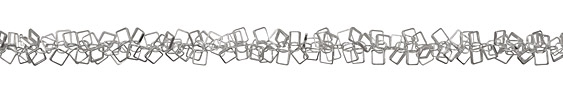 Silver (plated) Diamond Drop Chain
