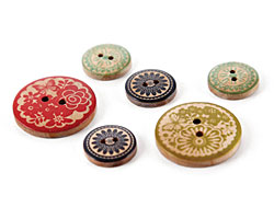 PB&J Wooden Buttons 19mm, 30mm