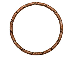 Antique Copper (plated) Embellished Ring 34mm