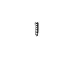 TierraCast Antique Silver (plated) Small Beaded Pinch Bail 2x10mm