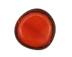 Tagua Nut Orange Banana Chip 22-29x16-22mm