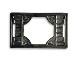 Vintaj Arte Metal Knotched Frame Ribbon Slide 34x21mm