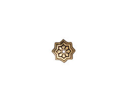 TierraCast Antique Gold (plated) Talavera Star Bead Cap 9mm