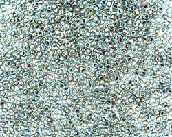 TOHO Rainbow Aqua (with Gold Lining) Round 15/0 Seed Bead