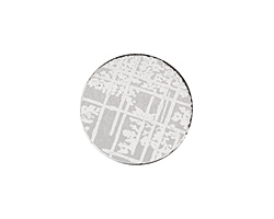 Lillypilly Silver Bamboo Anodized Aluminum Disc 19mm, 22 gauge