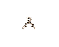 TierraCast Antique Silver (plated) Vine Pinch Bail 10x9mm
