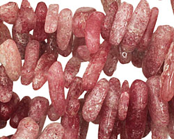 Strawberry Quartz (natural) Stick 4-6x11-19mm