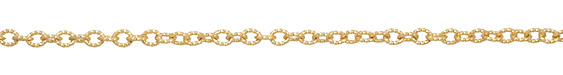 Satin Hamilton Gold (plated) Roped Cable Chain